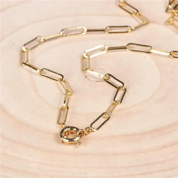 Wholesale Copper Fashion Geometric Plating Necklace