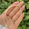 Wholesale Jewelry Classic Style Round Copper Zircon 18K Gold Plated Inlay Bracelets