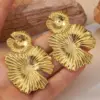 Wholesale 1 Pair Cute Exaggerated Sweet Flower 304 Stainless Steel Imitation Gold Electroplating Drop Earrings
