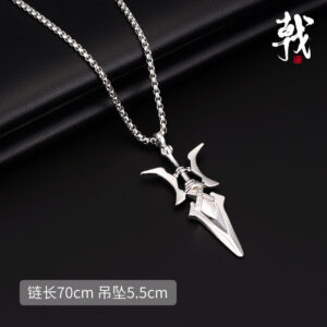 8270# Fang Tian Painted Halberd Necklace