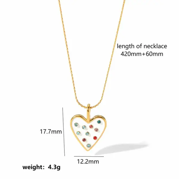 Wholesale PVD Coated Real Gold Plated Irregular Square Heart Shape 304 Stainless Steel Retro Waterproof Non Tarnish 304 Stainless Steel