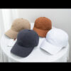 Wholesale Japanese-style Washed Solid Color Street Good Quality Cap Men's and Women's Korean-style Soft Top All-match Curved Eave Cap Baseball Cap Cotton