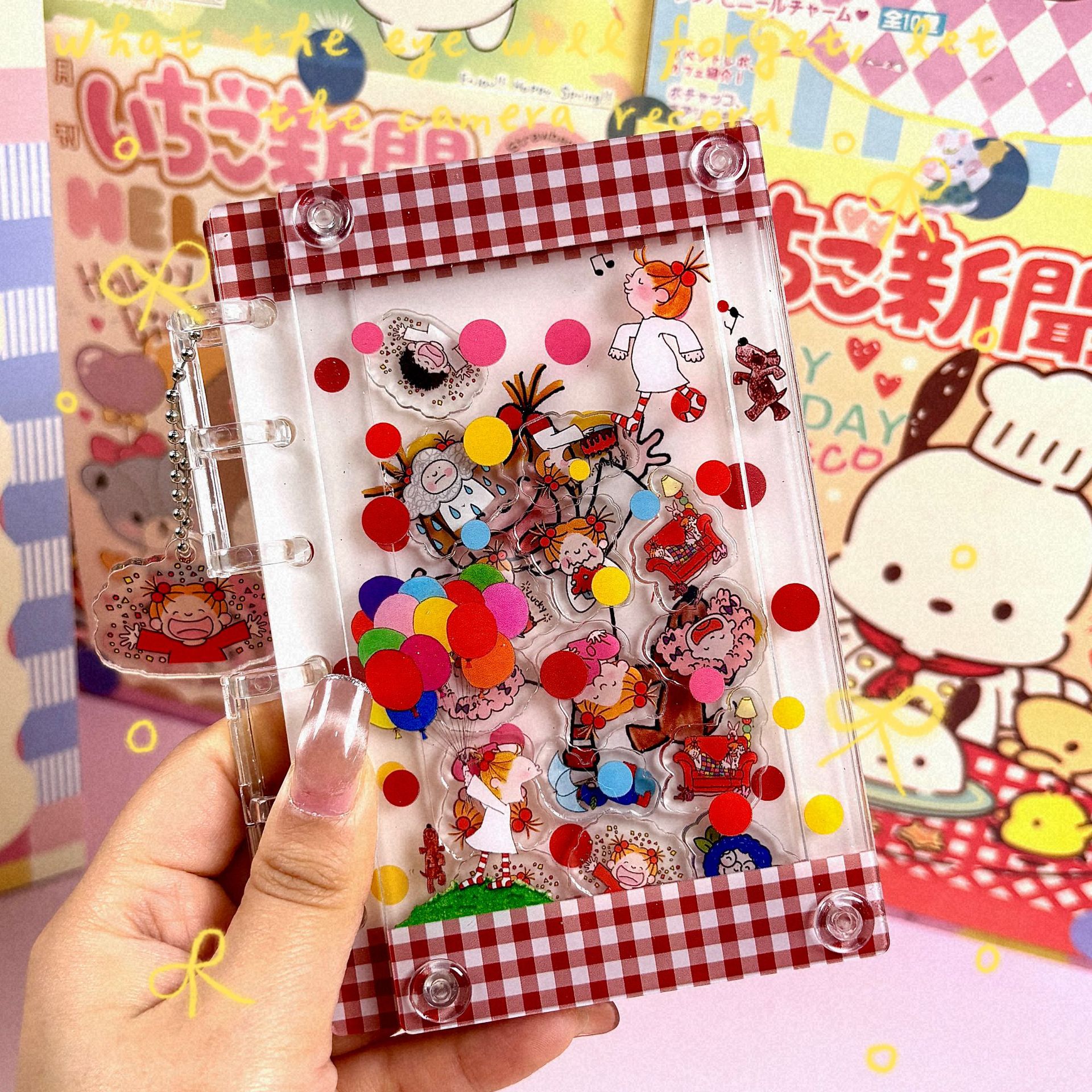 Wholesale Sauce Girl A7 Loose-leaf Book Rocking Notebook Cute Girl Heart High-value Anime Student Journal