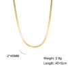 Wholesale Stainless Steel Snake Flat Chain Snake Chain for Women and Men Simple Gold Necklace 2022 Popular Snake Bone Stainless Steel Plain Chain Necklace