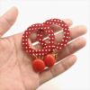 Wholesale Europe and the United States cross-border personality retro Hong Kong style playful girl red exaggerated wave point large ring earrings ear clip