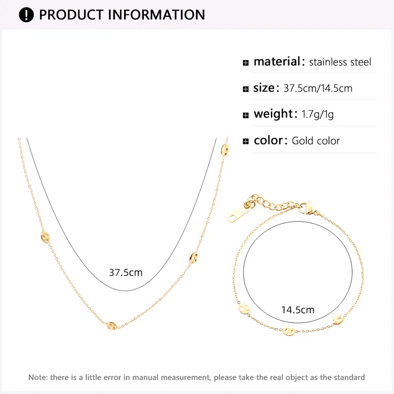 Wholesale PVD Coated Real Gold Plated Geometric Titanium Steel Fashion Waterproof Non Tarnish Bracelets