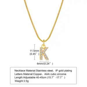 Gold / Letter K