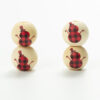 Wholesale Christmas wooden beads colored wooden beads