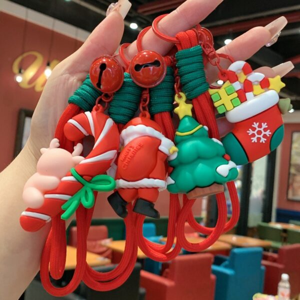 Wholesale Cute Christmas children's bag keychains and charms