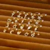 Wholesale 1 Piece Ig Style Simple Style Leaf Heart Shape Crown Plating Inlay Copper Zircon Cartilage Earrings