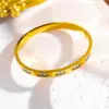 Wholesale Ion Plating (IP) 18K Gold Plated Devil's Eye 304 Stainless Steel Vintage Style Simple Style Classic Style Waterproof Non Tarnish 304 Stainless Steel Bangle