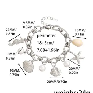Silver / 18+5cm / Bracelets