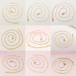 Wholesale Jewelry Casual Simple Style Solid Color 201 Stainless Steel Necklace