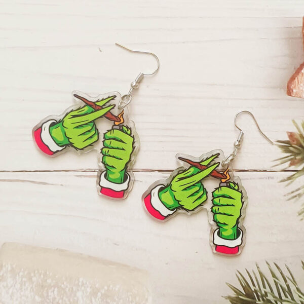 Wholesale Christmas Socks Cartoon Earrings OLY Exclusive