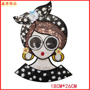 #4 plus handmade flower * beauty head 18*26cm