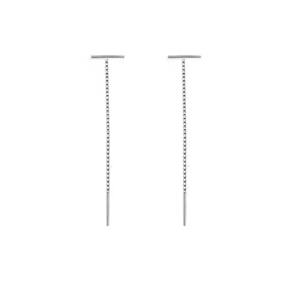 Wholesale 1 Pair Elegant Geometric Copper Plating Silver Plated Ear Line