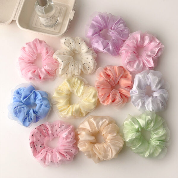 Wholesale Led Luminous Large Intestine Hair Ring DIY Night Light Flower Shiny Fat Intestine Head Rope Nightclub Rubber Band Hair Accessories