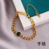 Wholesale PVD Coated 18K Gold Plated Geometric 304 Stainless Steel Waterproof Non Tarnish 304 Stainless Steel Bracelets