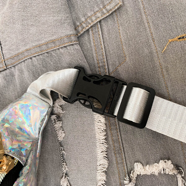 Wholesale Laser sequin multifunctional waist bag shoulder crossbody bag