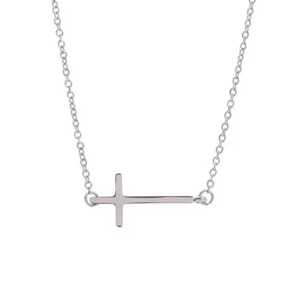 Wholesale Hip-hop Cross Stainless Steel Pendant Necklace
