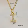 Wholesale Jewelry Basic Retro Classic Style Letter 304 Stainless Steel Copper Pendant Necklace