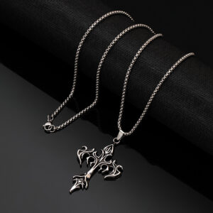 X233 ancient silver flame cross