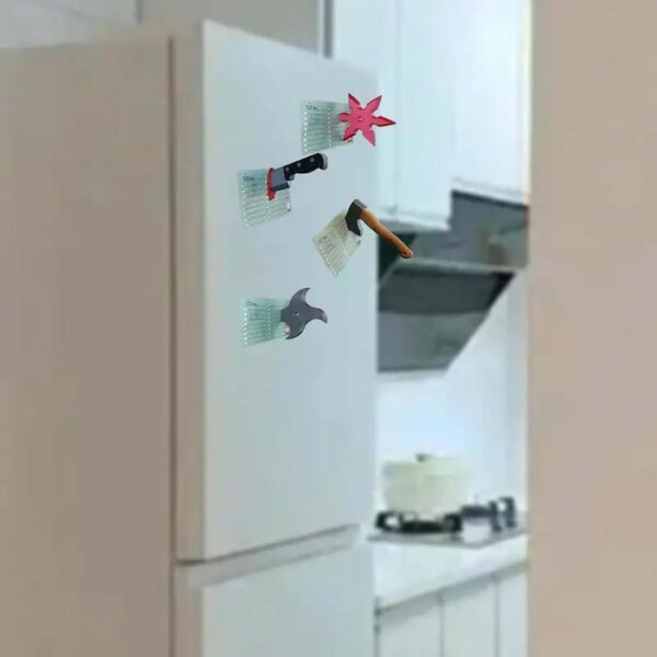 oly-19d63abd60dab80791b88363f0efd3ba Wholesale Cross-Border New Product Funny Knife Magnetic Fridge Stickers