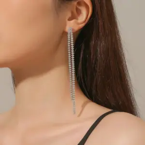 Loose Diamond Dangle Earrings