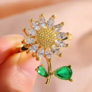 Upgraded SUNFLOWER Ring / Gold