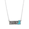 Wholesale Square turquoise boot necklace