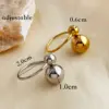 PVD Coated Real Gold Plated 18K Gold Solid Color 304 Stainless Steel Retro Luxurious Waterproof Non Tarnish Rings