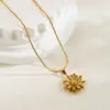 Wholesale Jewelry Simple Style Classic Style Sun Butterfly 304 Stainless Steel Plating Stainless Steel Necklaces