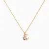Wholesale Simple Gold Plated Star Moon Copper Necklace Wholesale Nihaojewelry