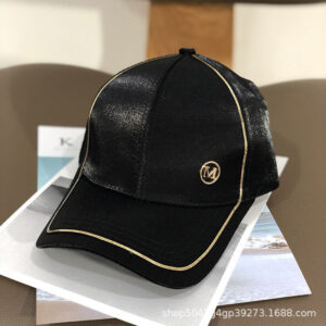 Black / m standard mercerized cotton baseball cap