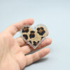 Wholesale Love Leopard Rhinestone Patch Cloth Sticker Adhesive illing Heart-shaped DIY Clothing Bag Shoes and Socks Repair Decoration awing