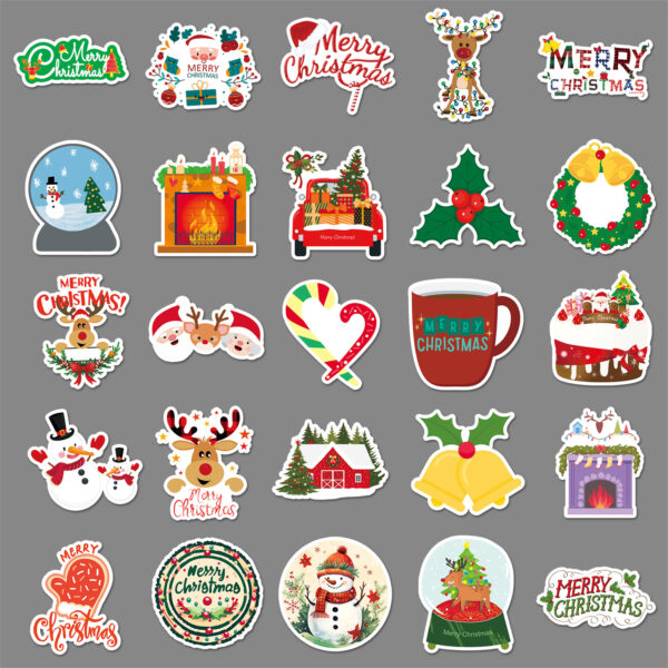 Wholesale 100 pcs/pack Christmas Graffiti Stickers Personalized Stickers