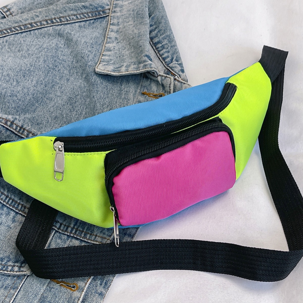 Wholesale Waist Bag Oxford Cloth Men's Chest Bag Storage Waist Bag Outdoor Crossbody Bag Srts Bag Multi-Function Bag Printed Logo