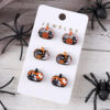 oly-1a15d24c1e227ceb79eb756dc101bbe5 Wholesale Cross-Border New Halloween Ghost Witch Hat Black Cat Ghost Face Pumpkin Earrings Set Wooden Party Earrings Gift
