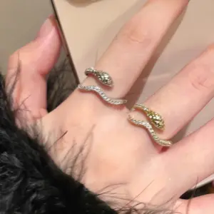 J970 Gold ~ Golden Snake Ring