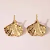 1 Pair Elegant Retro Sector Square Rhombus 304 Stainless Steel Imitation Gold Electroplating Ear Studs