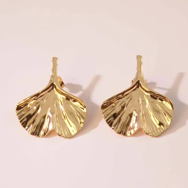 1 Pair Elegant Retro Sector Square Rhombus 304 Stainless Steel Imitation Gold Electroplating Ear Studs