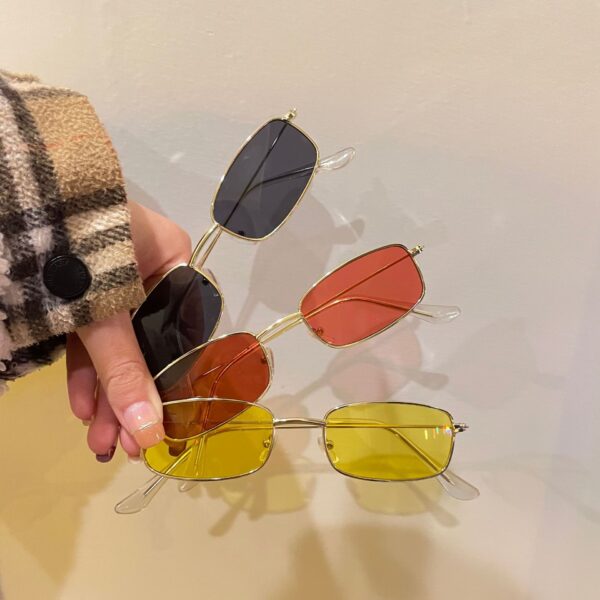 Wholesale Metal Small Box Sunglasses Korean Style Retro Sunglasses Men and Women Fashion Trend Sunglasses Internet Celebrant Retro Square Glasses