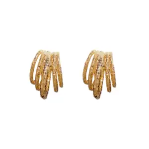 Gold-Multi-Layer Metal C Ear Ring (Thickened Gold Plating)
