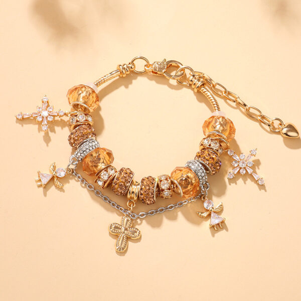 Wholesale Golden flower DIY adjustable bracelet