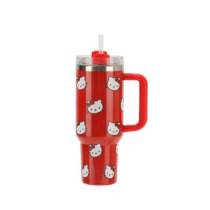 Red kt cat (rainbow paint) / 40oz