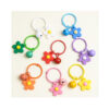 Wholesale Korean Style Hyun-a Small Fresh Color Small Flower Bell Keychain Tanabata Gift Key Ring Bag Women's Hanging Accessories