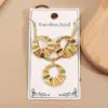 Wholesale Jewelry Casual Vacation Modern Style Round Heart Shape 304 Stainless Steel 18K Gold Plated Electroplating Polishing Plating Snake Chain Jewelry Set