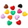 Wholesale 19x 21mm baking varnish fat love vertical hole beaded acrylic color heart beads