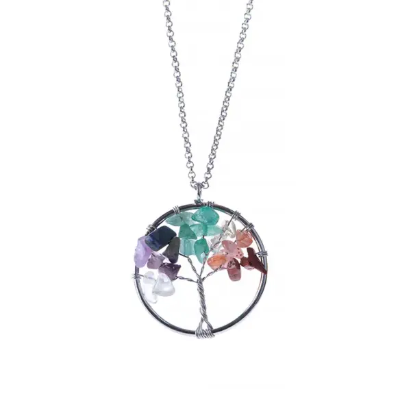 Wholesale Fashion Tree Metal Natural Stone Bracelets