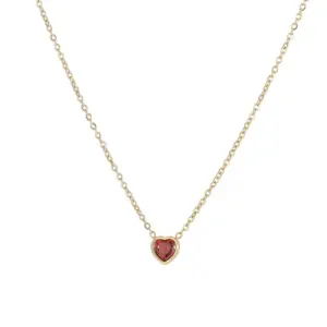 14K Gold + Red Diamond